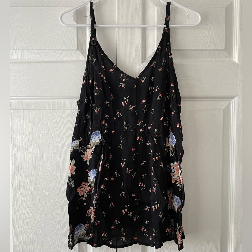 Torrid Black Multicolor Floral Camisole